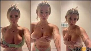 Kaitlyn Krems Nude Big Tits Topless Shower Video Leaked